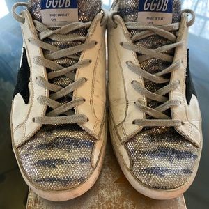 Golden Goose Superstar Zebra Glitter